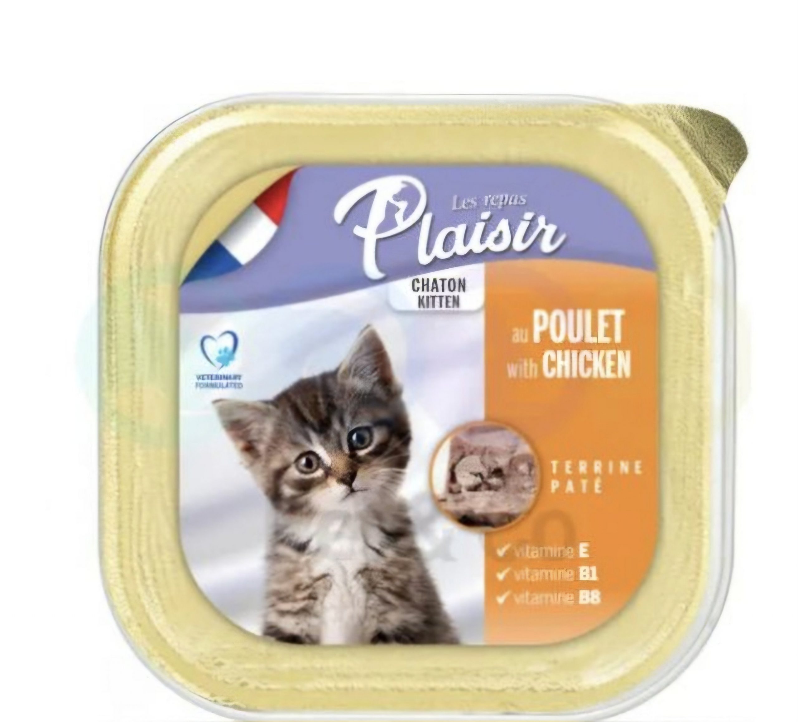 BARQUETTE PLAISIR KITTEN POULET/LAI
