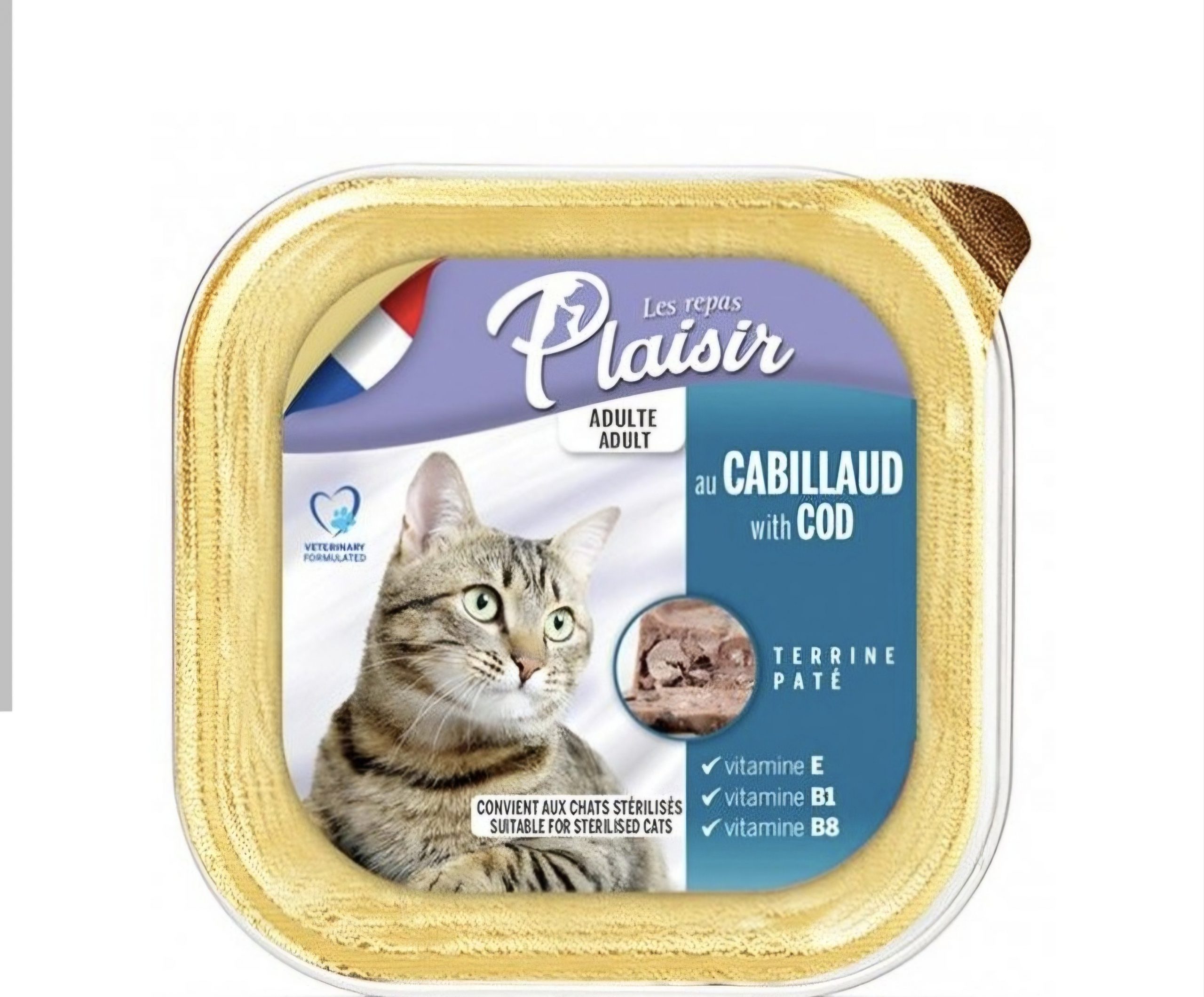 BARQUETTE PLAISIR PATE POISSON 100G