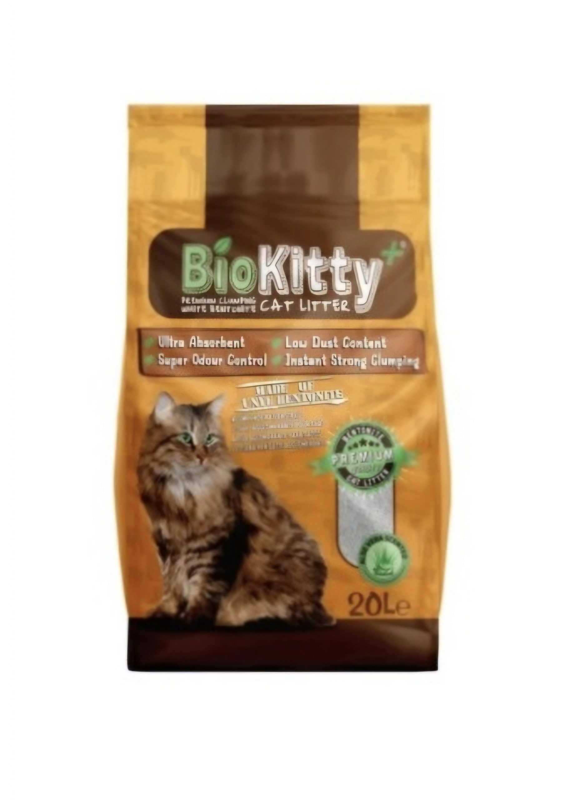 BIOKITTY LITIÈRE AGGLOMÉRANTE COMPACT 20L