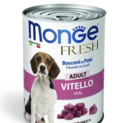 BOITE MONGE DOG Veau 400 GR