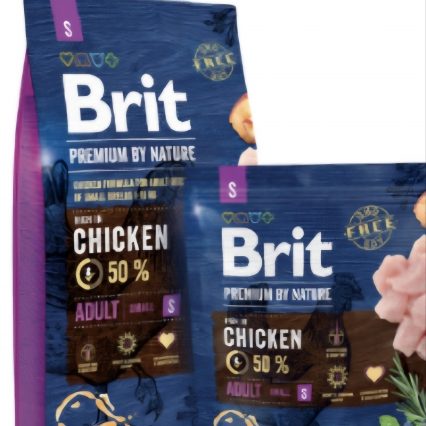 BRIT PREMIUM BY NATURE ADULTE S AU poulet 3kg