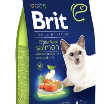 BRIT PREMIUM BY NATURE CAT. STERILISER 8KG SALMON