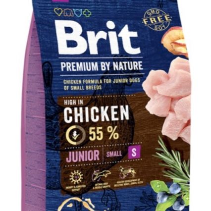 BRIT PREMIUM BY NATURE JUNIOR S AU POULET 3KG