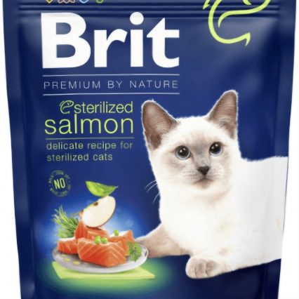 BRIT PREMIUM BY NATURE POUR CHAT SETERILISER AU SAUMON 1.5KG