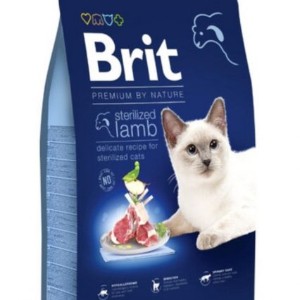 BRIT PREMIUM BY NATURE POUR CHAT STERILISER LAMB 8KG