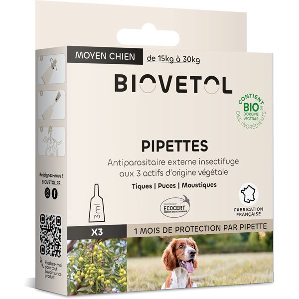 PIPETTE GRAND CHIEN 4 * 2ML