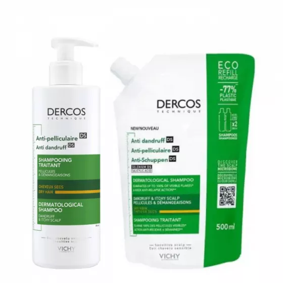 DERCOS SHAMP ANTI-PEL CHEV SEC 200M