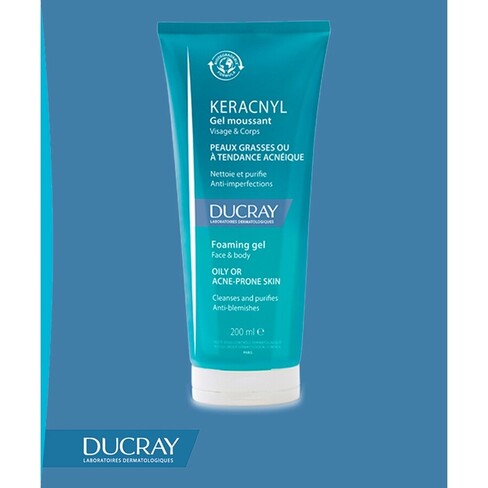 DUCRAY KERACNYL GEL MOUSSANT 200ML