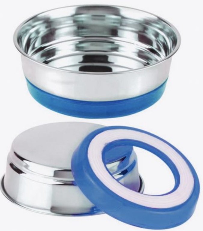 GAMELLE INOX FLUO BLEU 200 ml.
