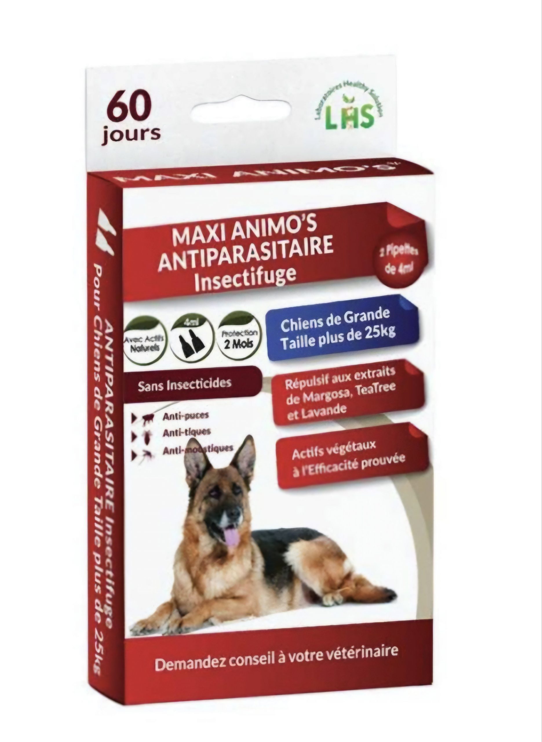 INSECTIFUGE GRAND CHIEN 2 * 4 ML