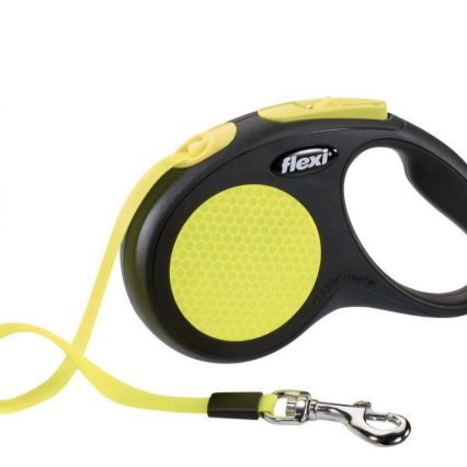 LAISSE FLEXI NEW NEON TAPE S 5m JAU