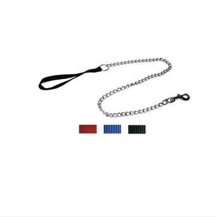 LAISSE NYLON A/CHAINE 1.1M/2MM NOIR