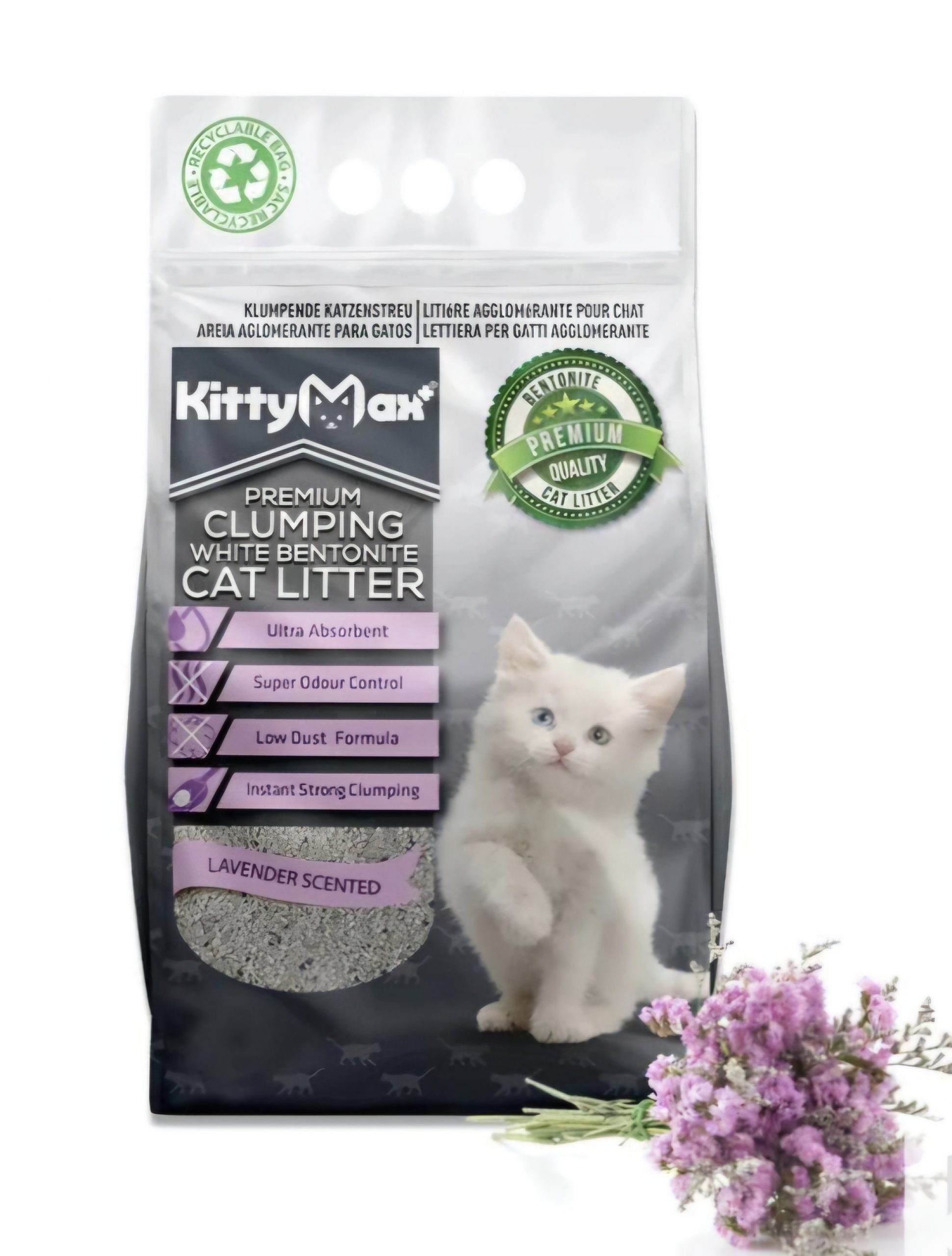 LITIERE LAVANDE KITTY MAX AGG 5 L