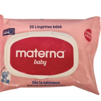 MATERNA LINGETTE BEBE ROSE BT/20
