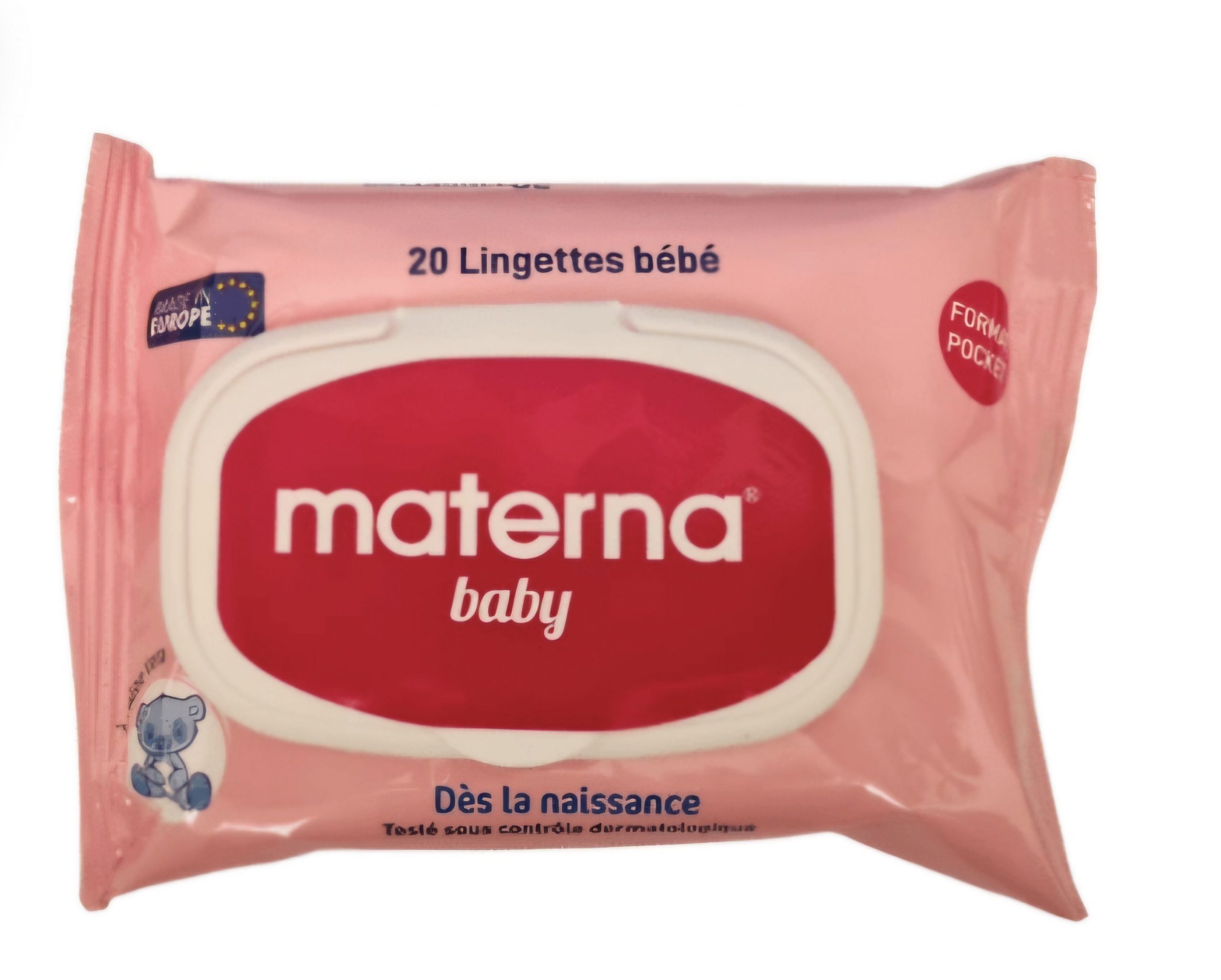MATERNA LINGETTE BEBE ROSE BT/20