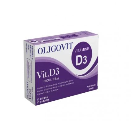 OLIGOVIT VITAMINE D3 BT/15 GELLULES