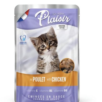 POCHON PLAISIR POULET KITTEN 100G
