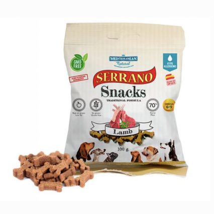 SERRANO SNACK DOGS 100G AGNEAU