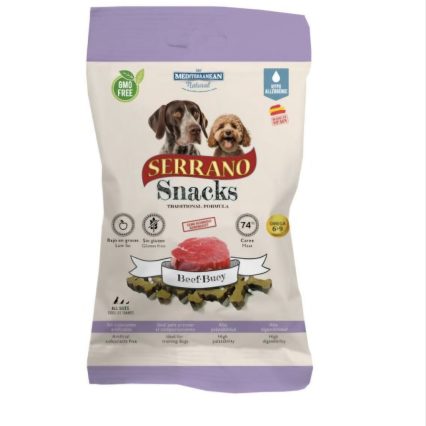 SERRANO SNACK DOGS 100G BOEUF