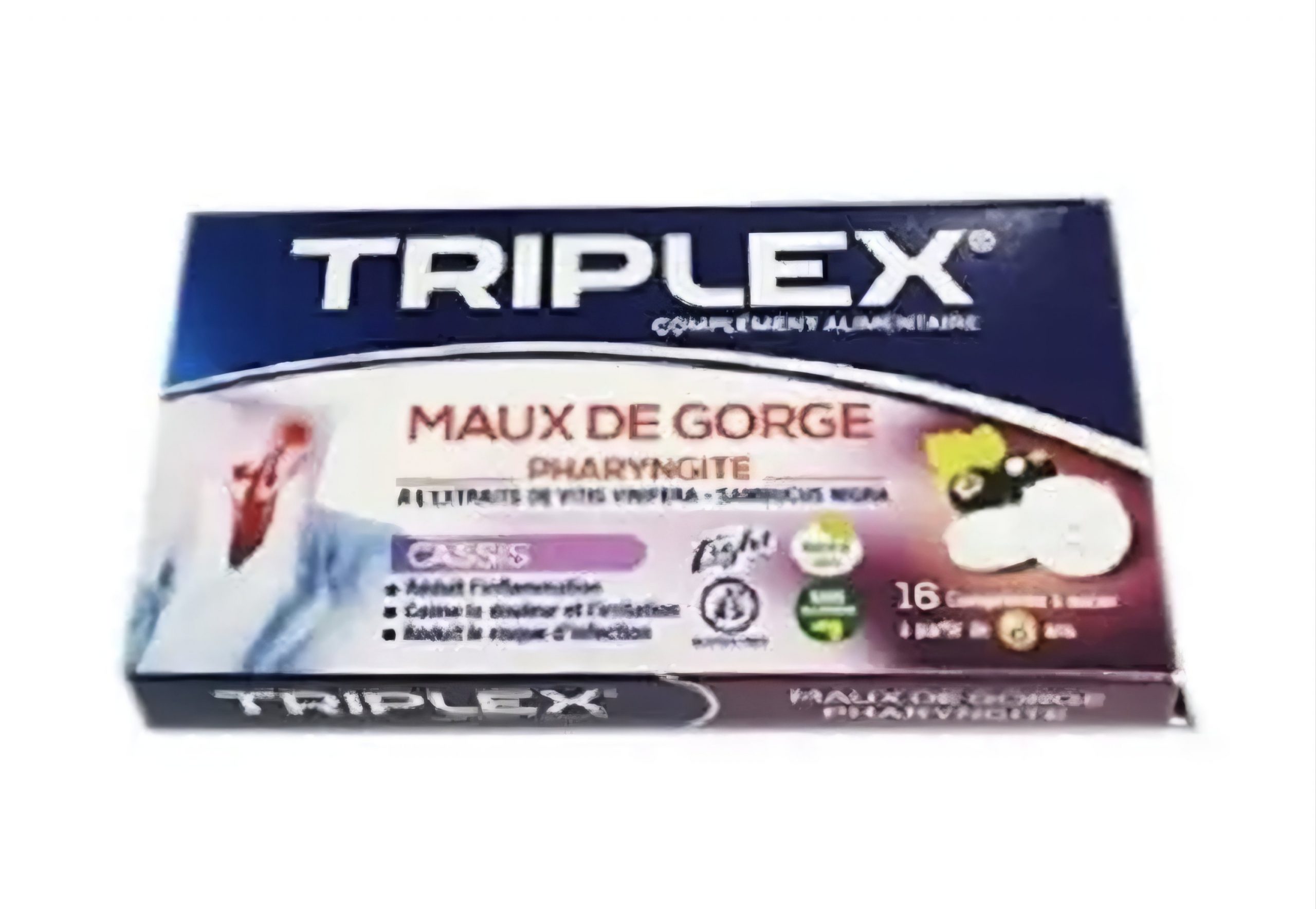 TRIPLEX MAUX DE GORGE CASSIS BT/16