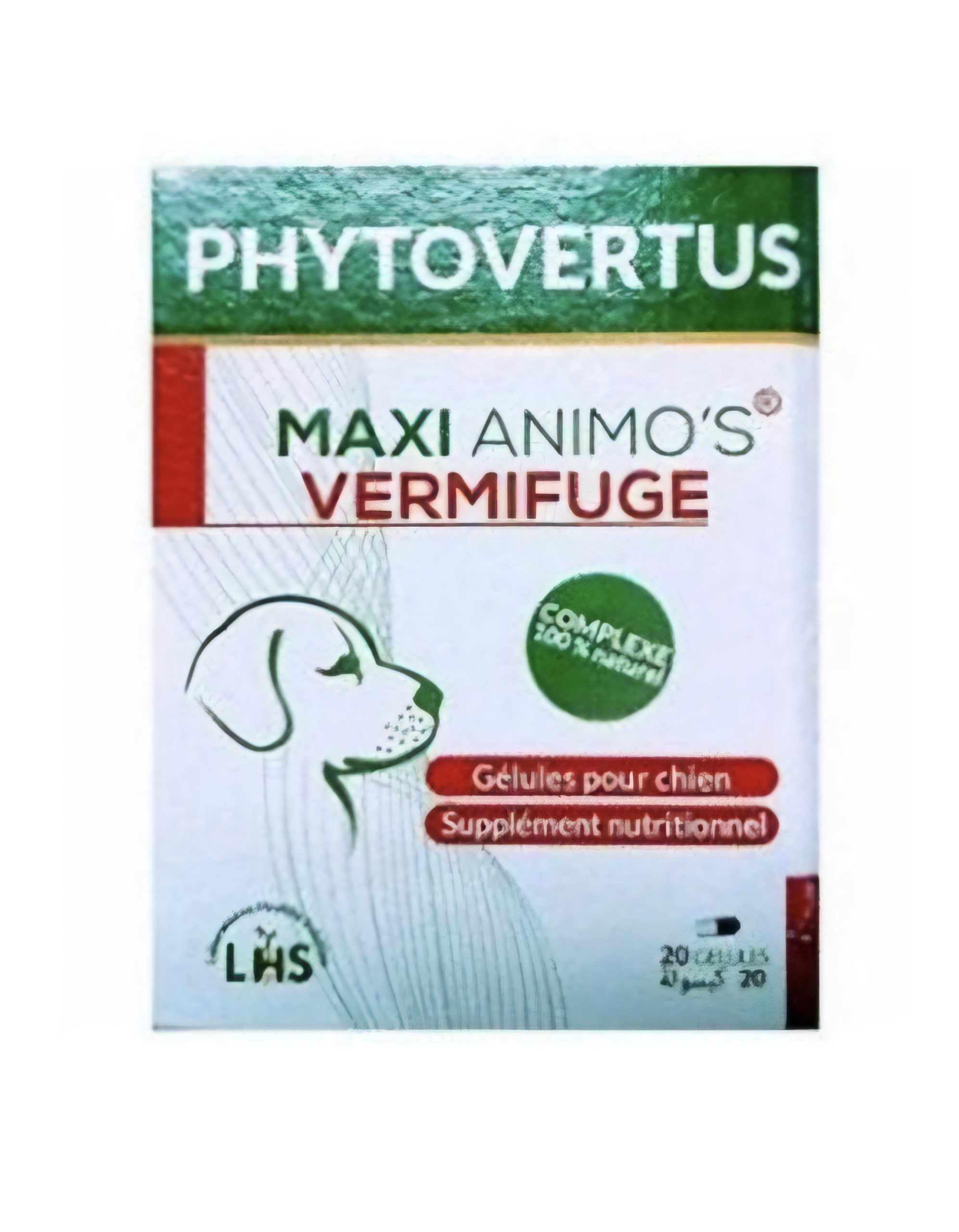 VERMIFUGE MAXI ANIMO'S 20 GÉLULES