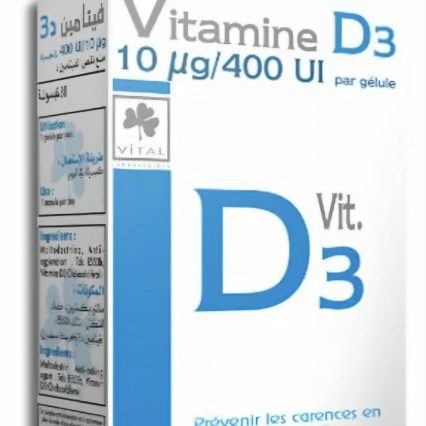 VITAMINE D3 VITAL BT/30 GELULES