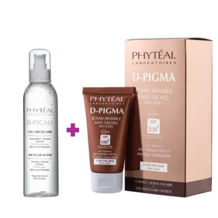 PHYTEAL Dpigma Ecran Invisible SPF100 + Dpigma Eau Micellaire a L’aloe Vera 150ml (Offerte)